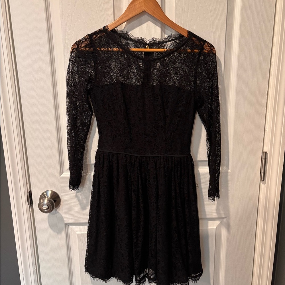 Juicy Couture Sheer Lace Detail Dress